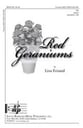 Red Geraniums SA choral sheet music cover